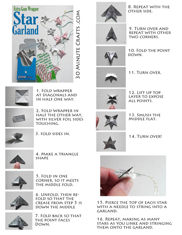 How To Make A Gum Wrapper Heart