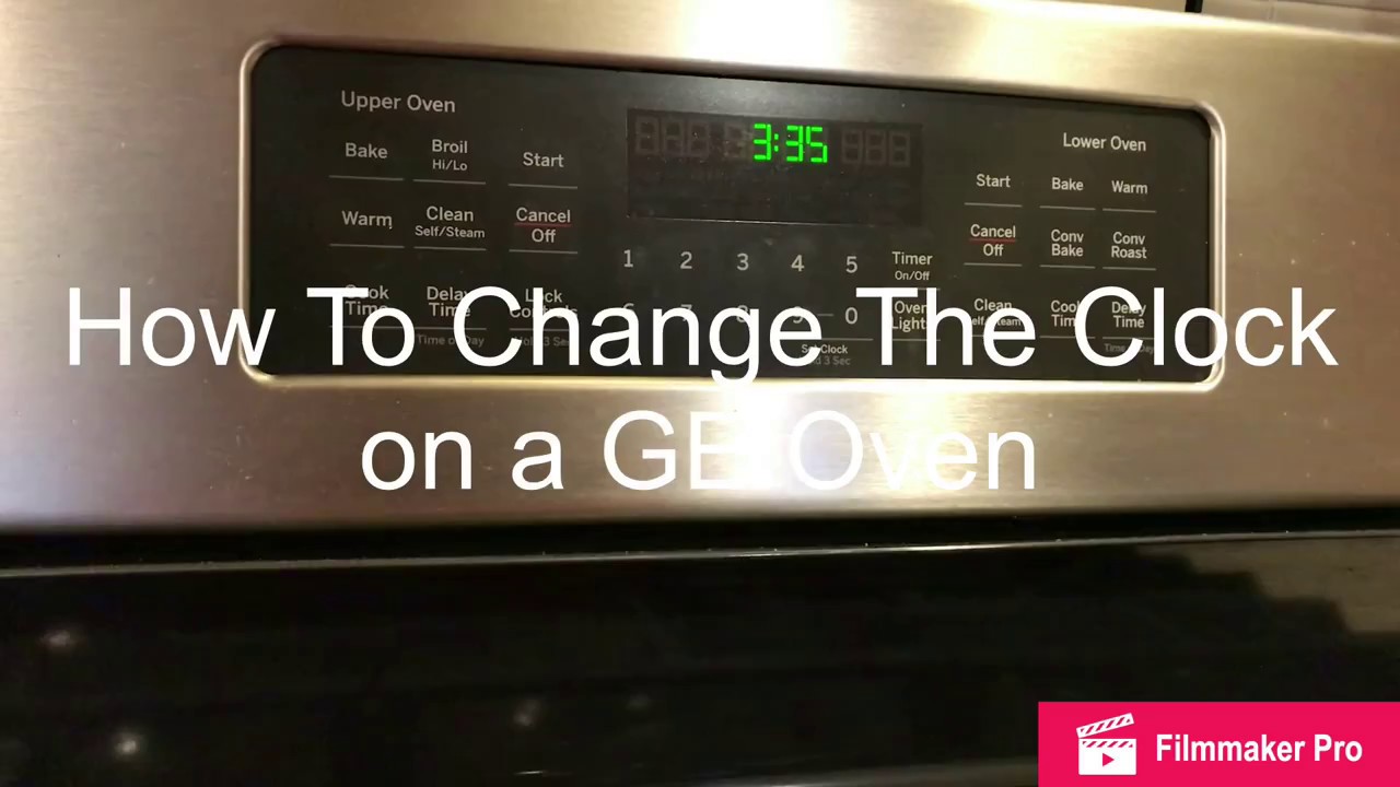 How to Set the Clock on a GE Stove