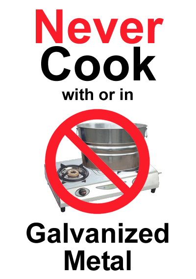 Is it Safe for Food to Be in Contact With Galvanized Steel