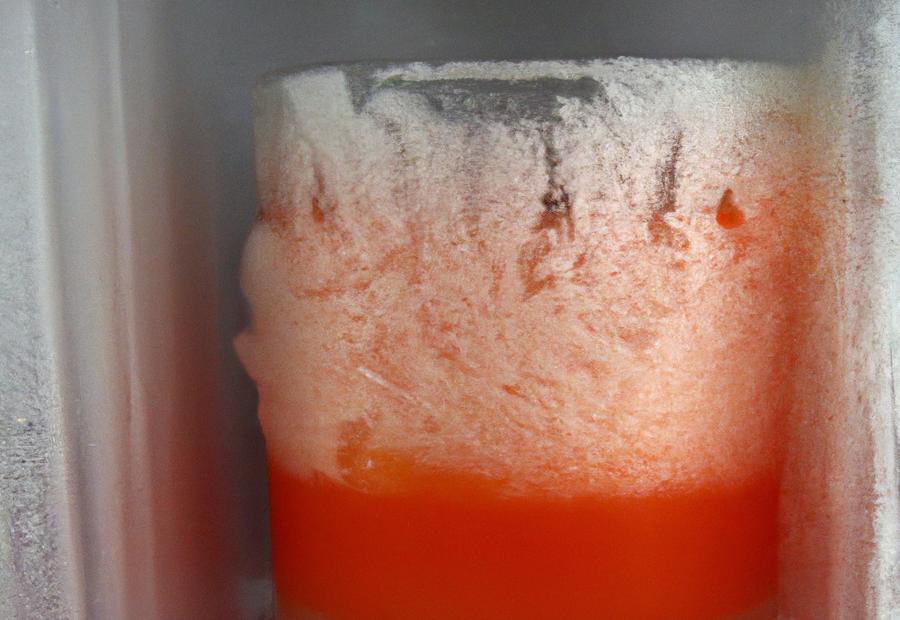 Methods for Freezing Carrot Juice 