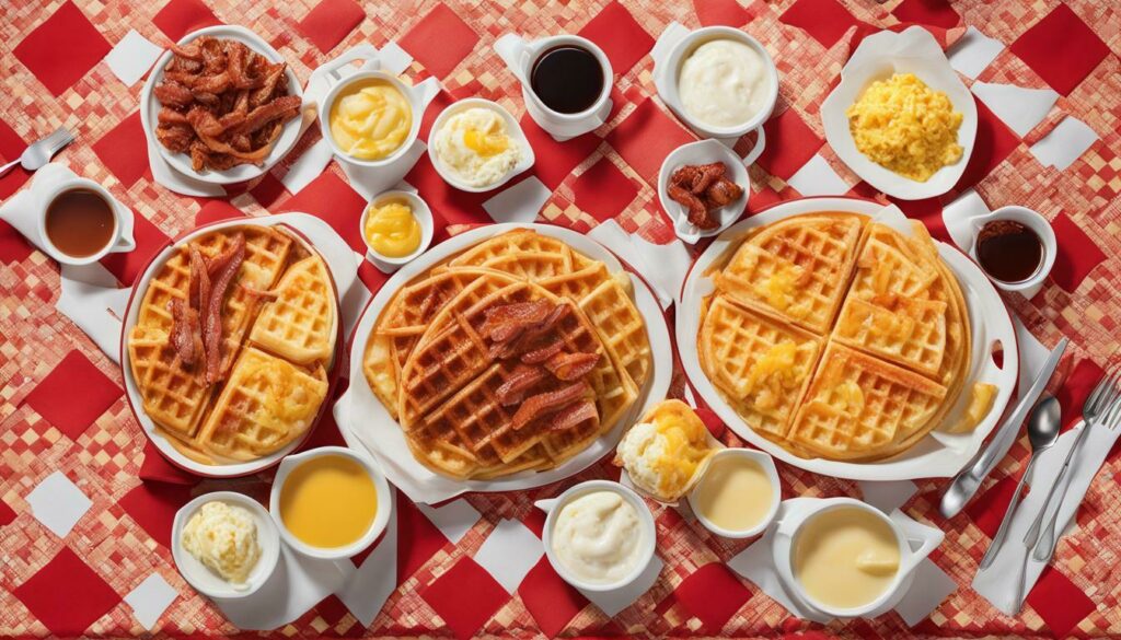 Waffle House lunch menu and dinner menu