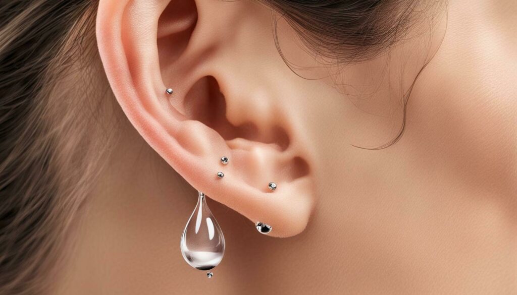 ear piercing lymphatic drainage