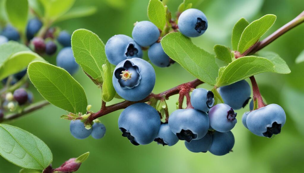 edible parts of blueberry plant