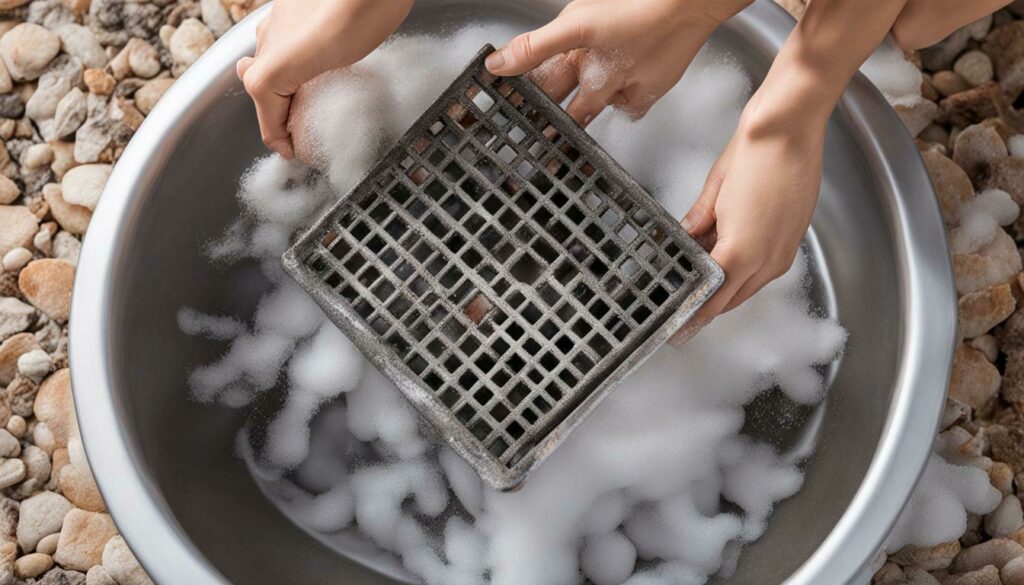how to clean burnt dryer grate