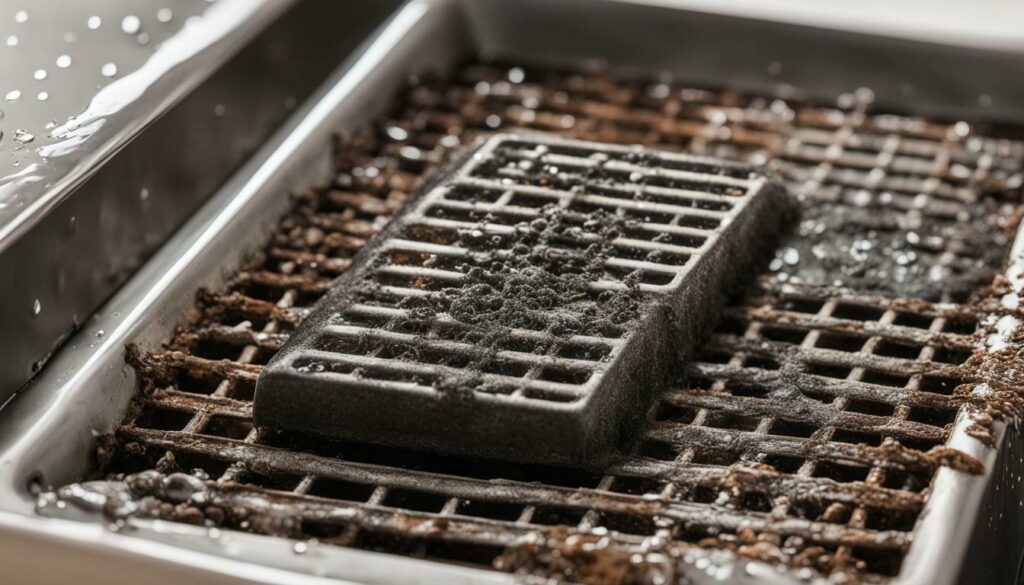 how to remove burns from dryer grate