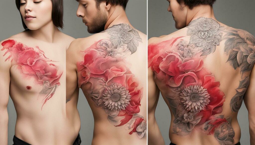 maintaining red ink tattoo color