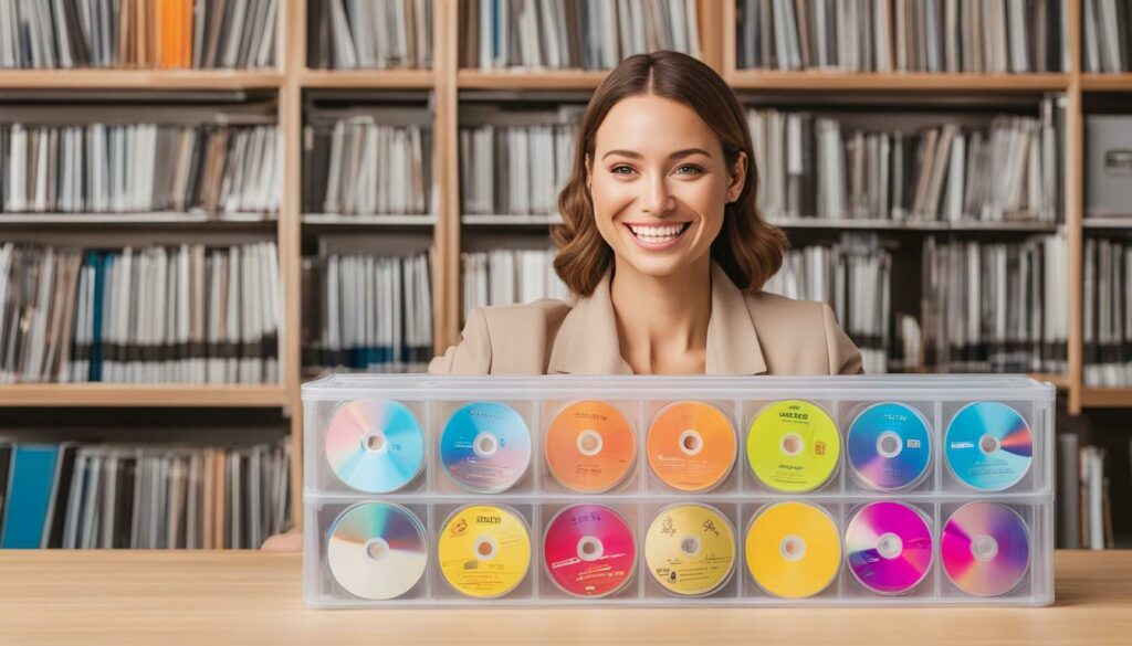 organizing loose discs