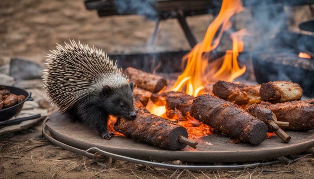 porcupine meat cooking methods