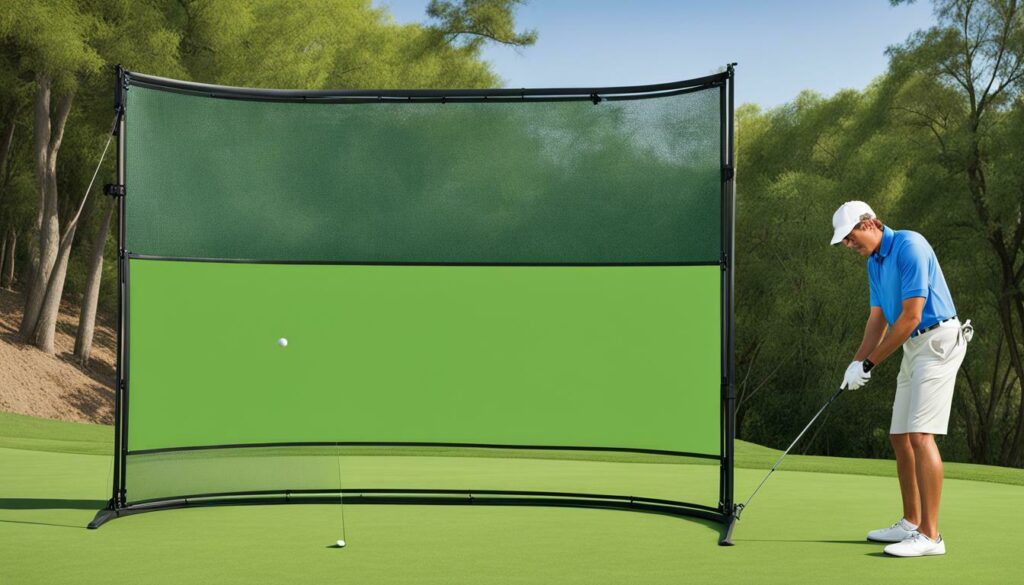 portable retractable golf impact screen