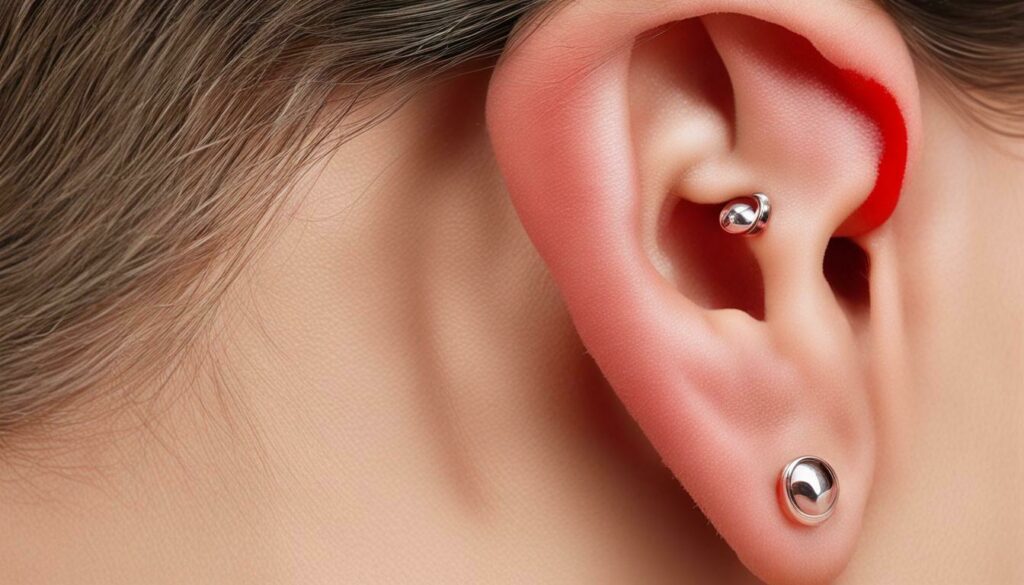 pus or infection in ear piercing