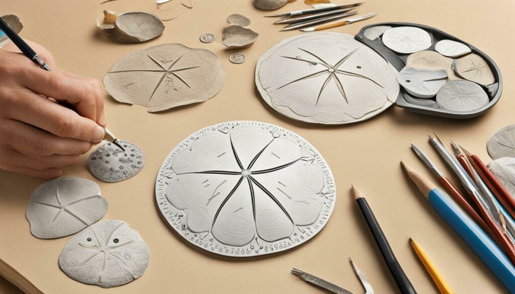 sand dollar sketching techniques