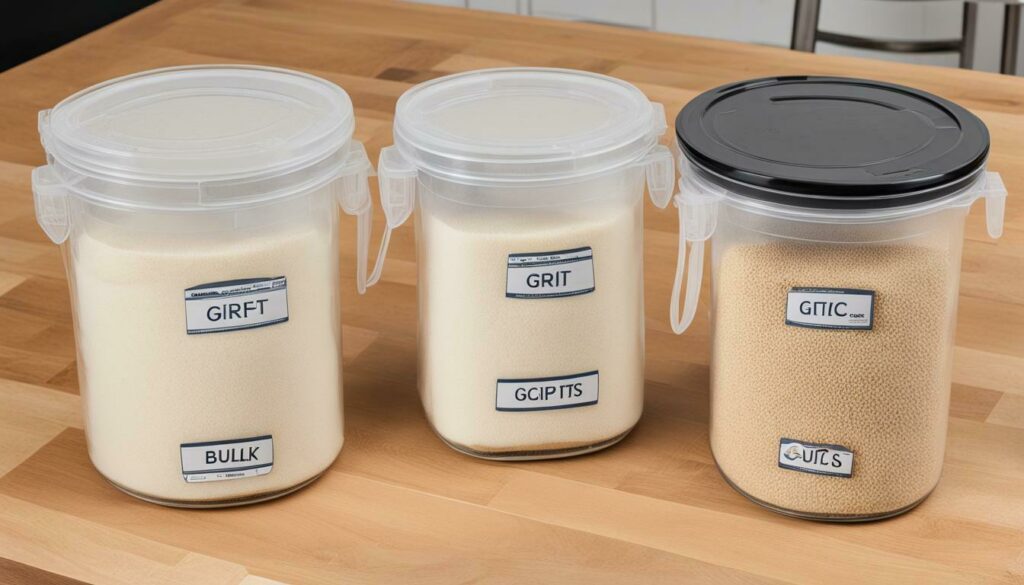 storing grits in bulk vs. smaller portions