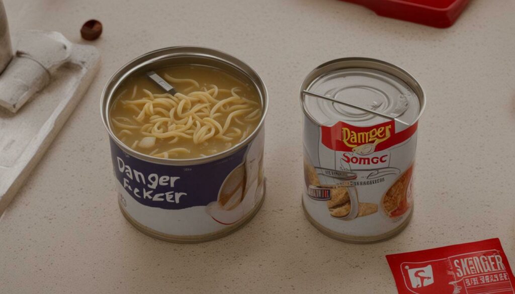 Health risks of uncooked canned chicken noodle soup