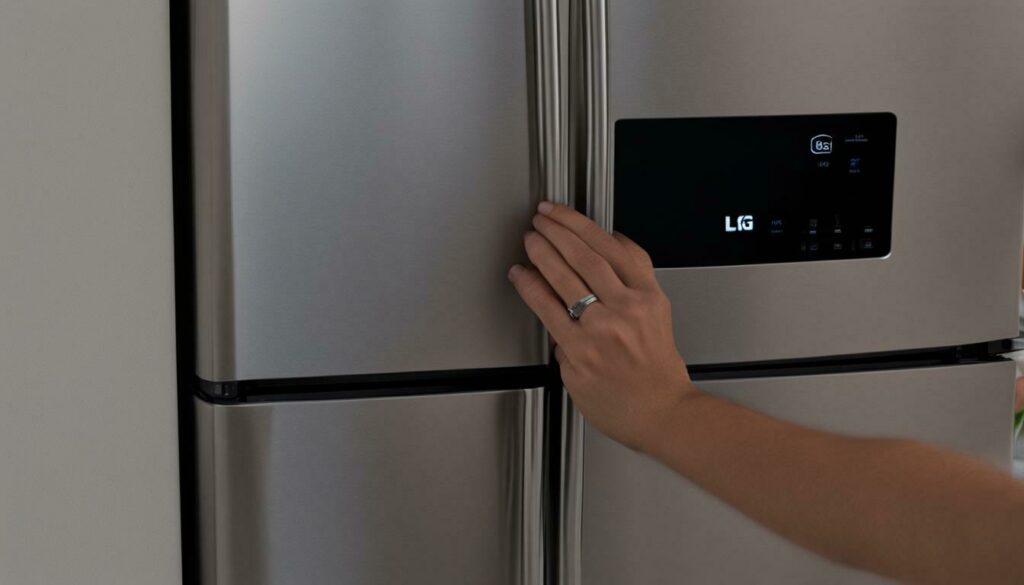 Moving LG refrigerator