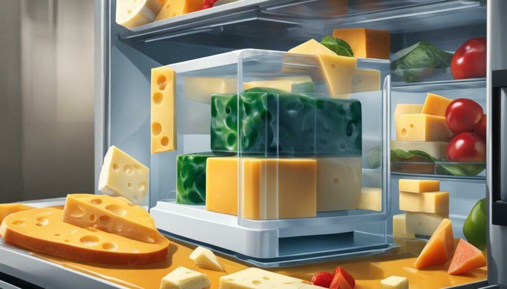 Preserving cheese in refrigerator