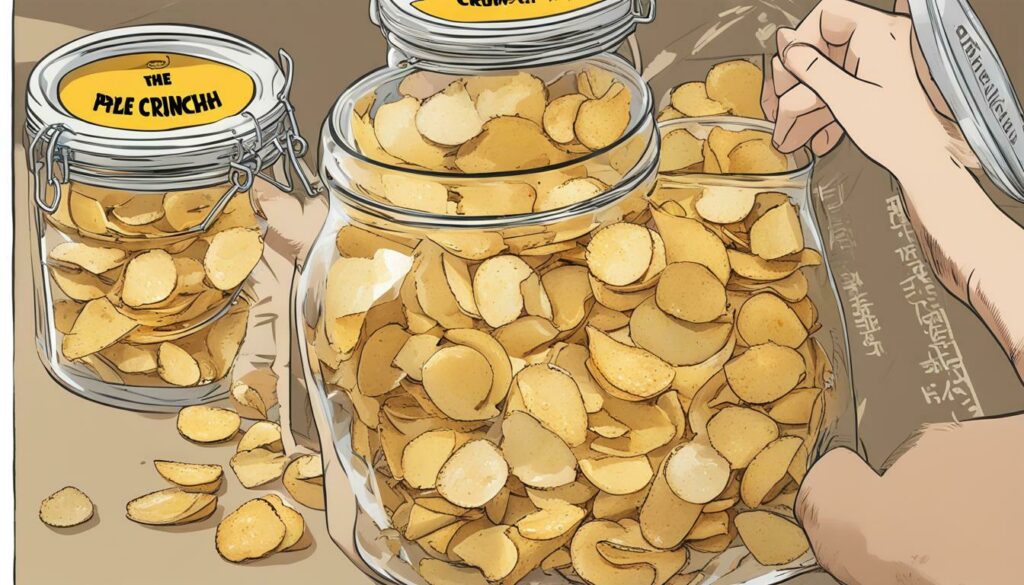 Preserving the crunch of homemade potato chips