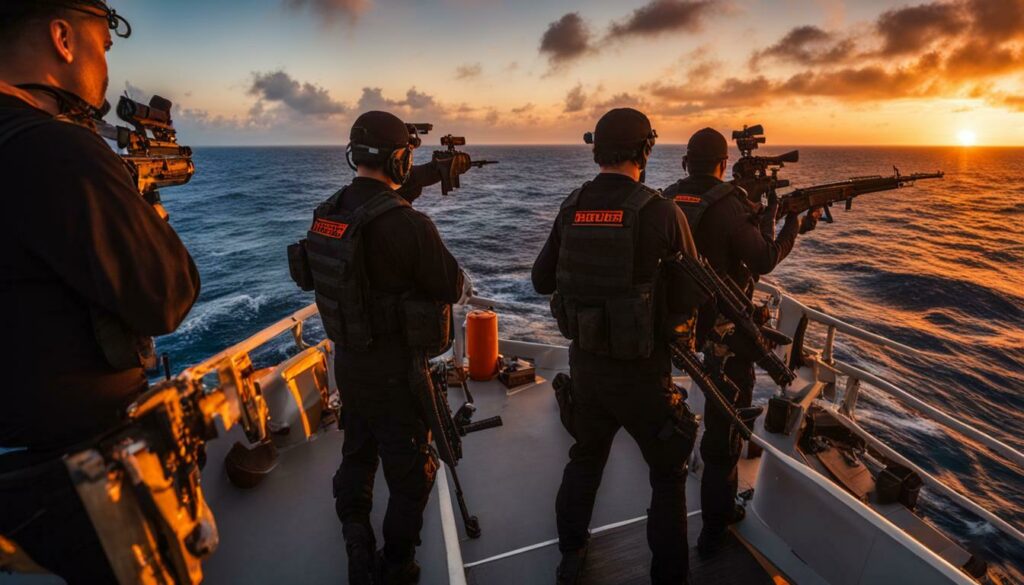 armed security on ships