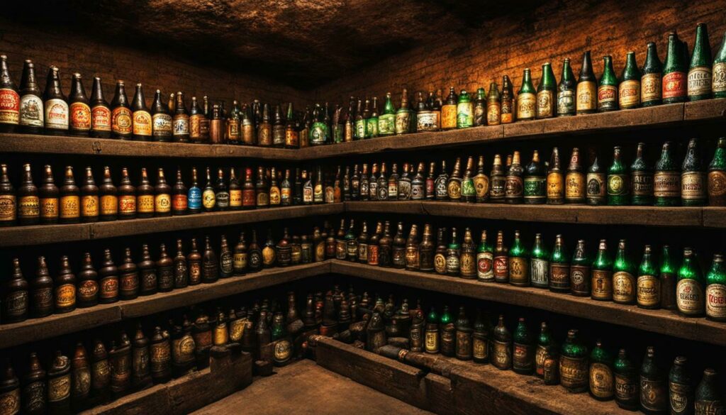 cellar storage for opened beer