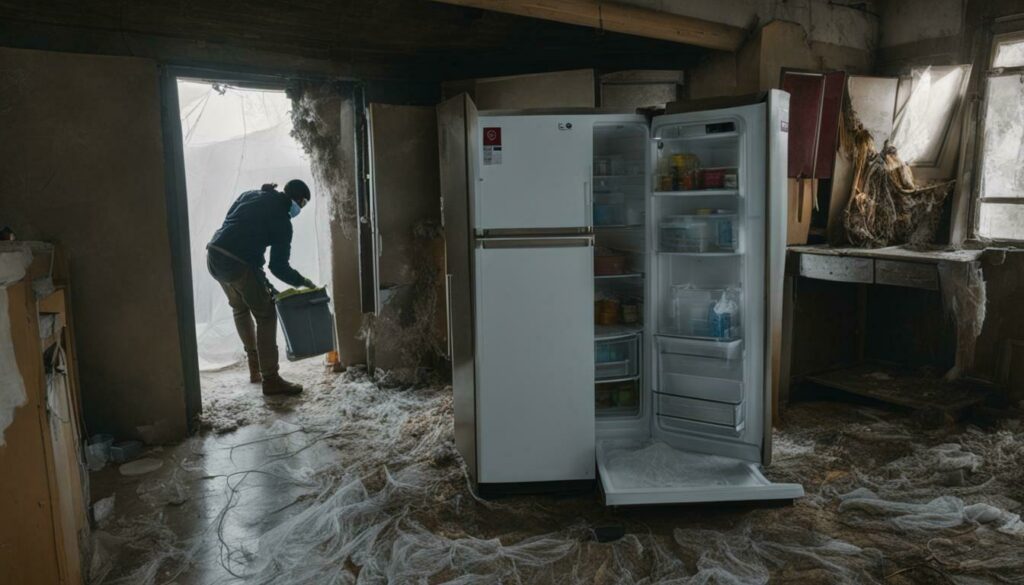 clean behind lg refrigerator