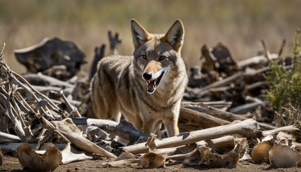 coyote scavenging behavior