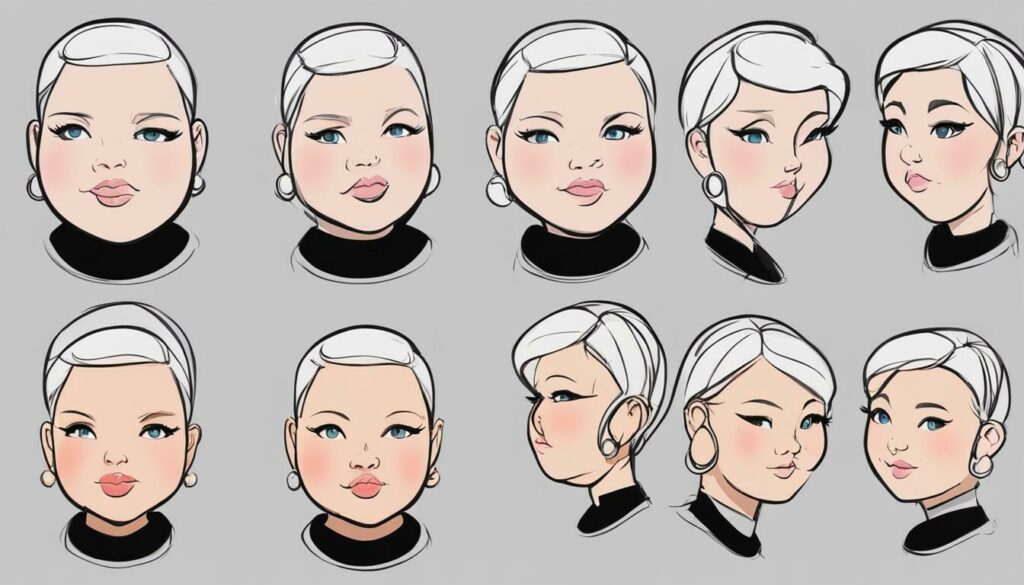 drawing tips for chubby faces