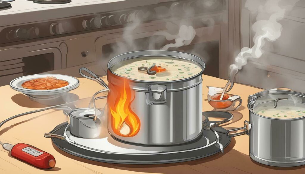 heating canned soup