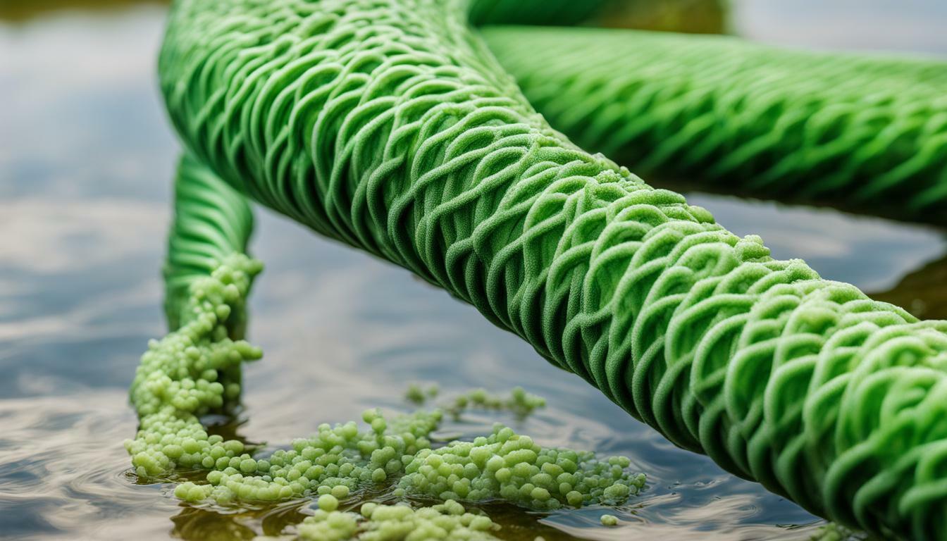 how to clean algae from pool hose