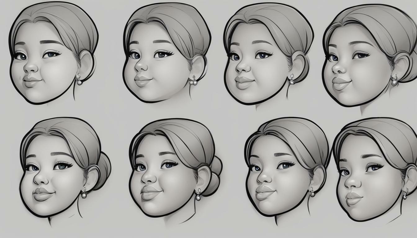 how to draw chubby face
