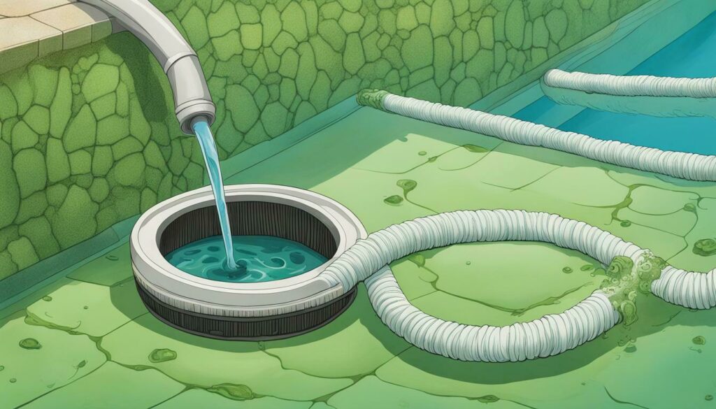 preventing algae growth in pool hose