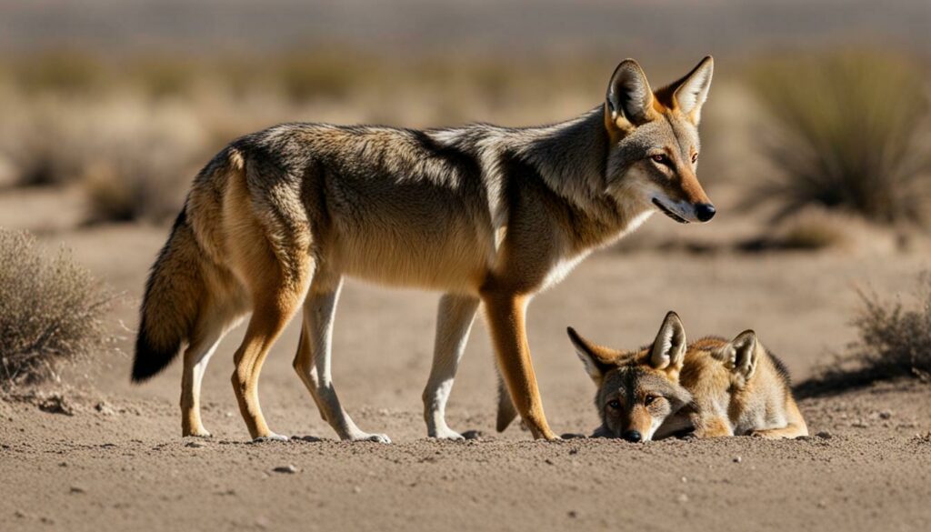 scavenging behavior of coyotes
