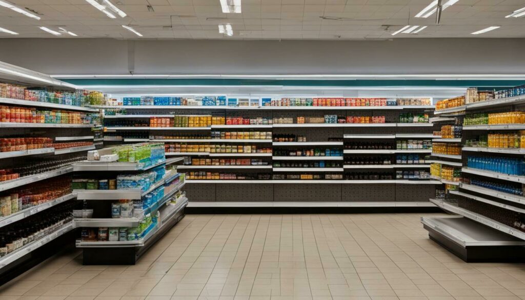 store shelves empty of hydrogen peroxide