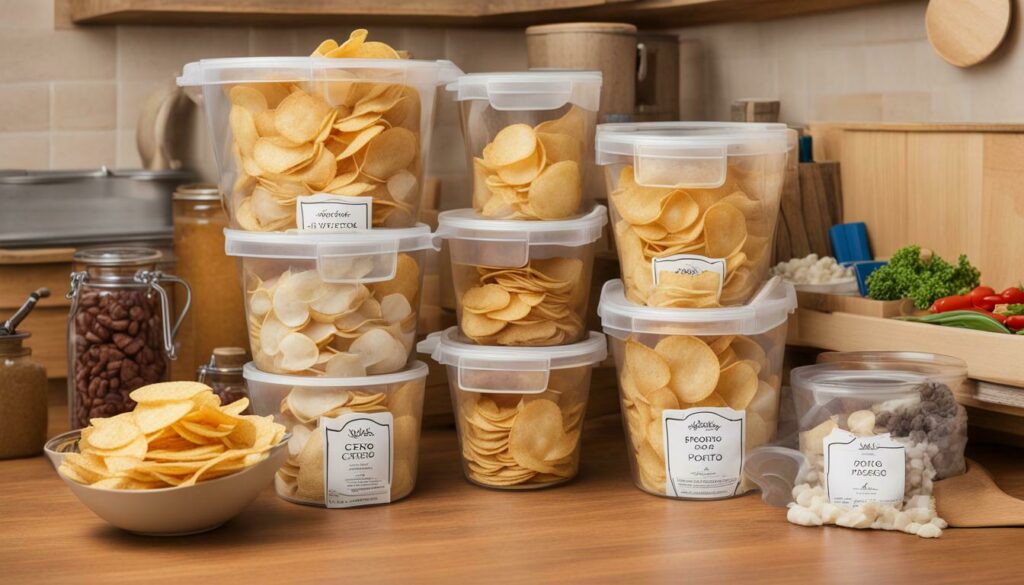 tips for storing homemade potato chips