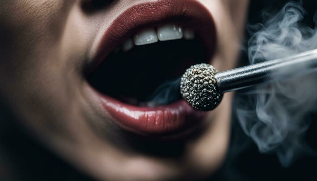 tongue piercing care and smoking