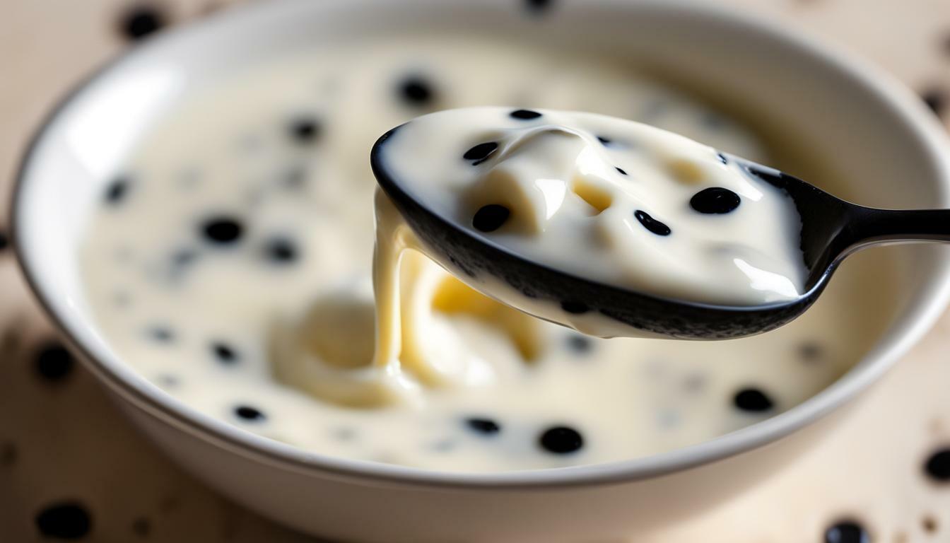 does two good vanilla yogurt have black dots in it