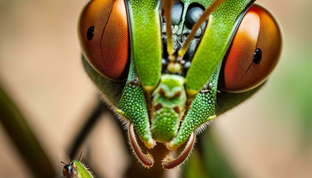 praying mantis eye color