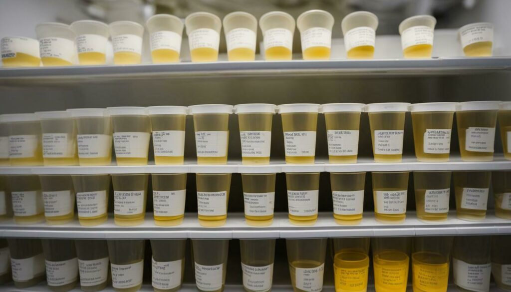 urine sample storage
