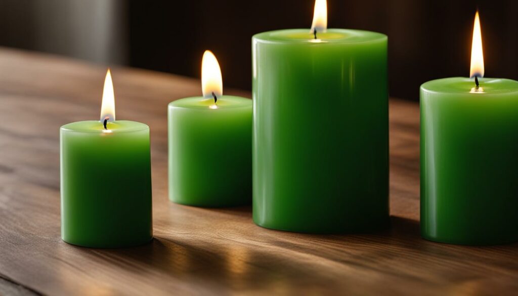 green candles for healing