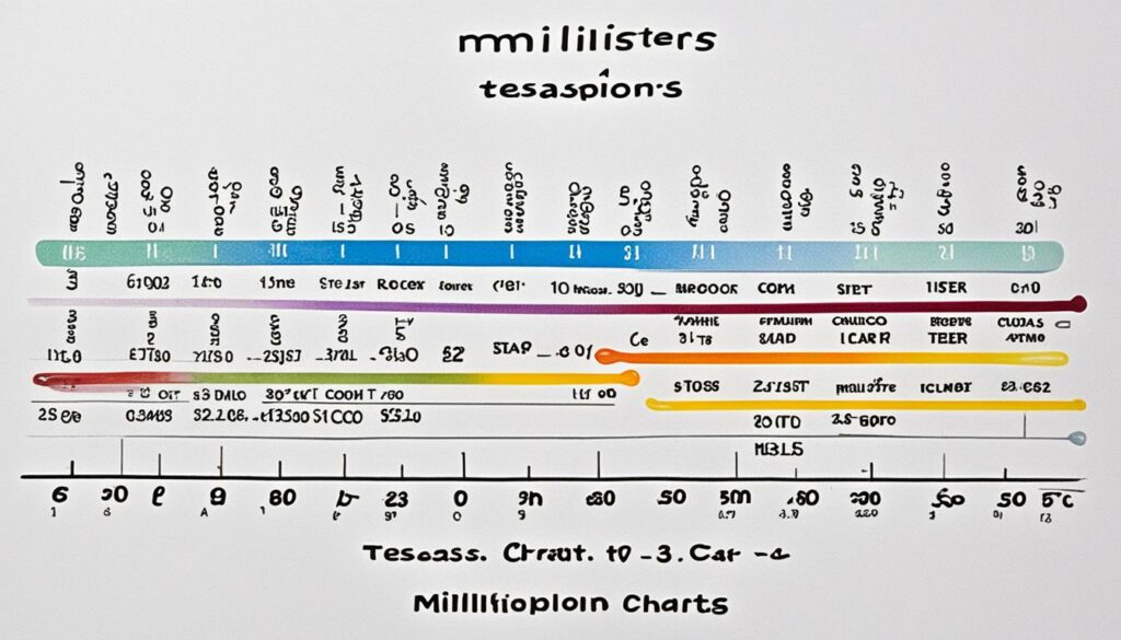ml to tsp conversion chart